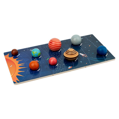 Children's Solar System Eight Planets Cognitive 3D Three-dimensional Puzzle Toy