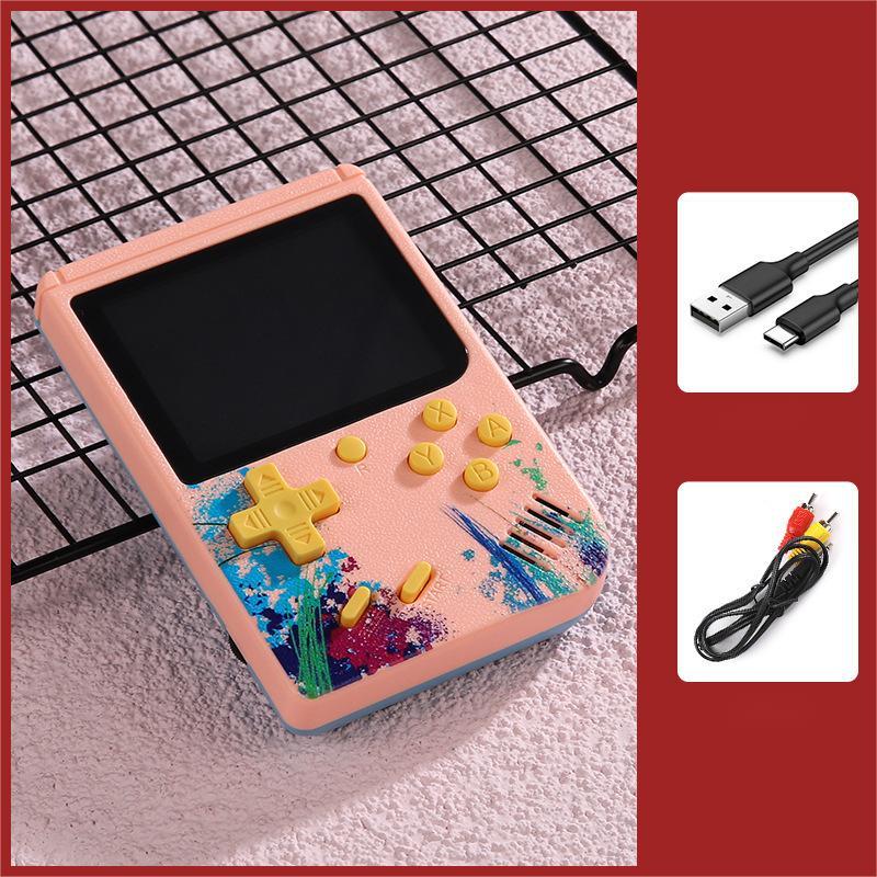 Console de jeu portable de poche avec 500 jeux classiques intégrés