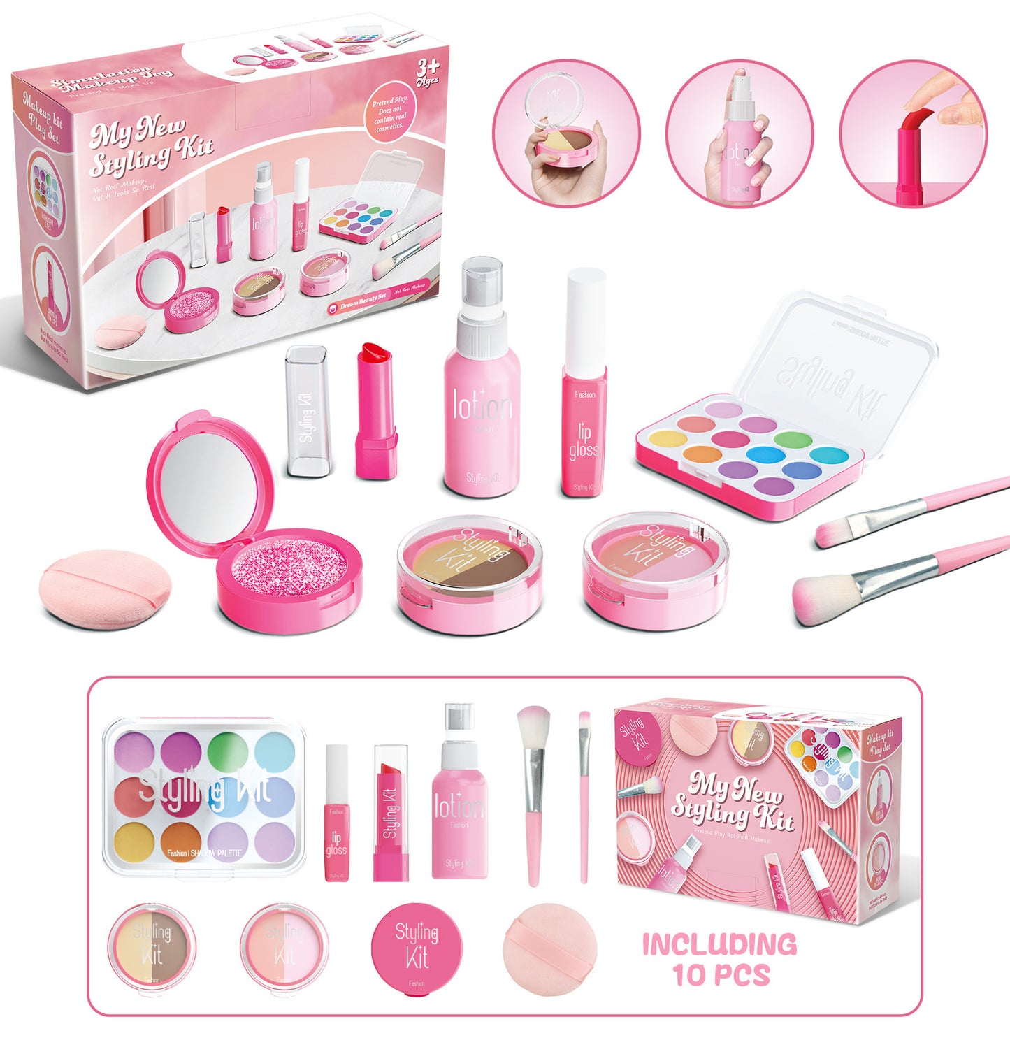 Children's Play House Simulation Makeup Toys Cannot Be Smeared