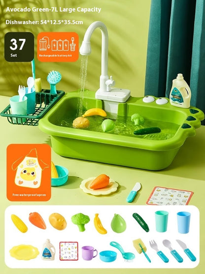 Children's Electric Dishwasher Play House Toys