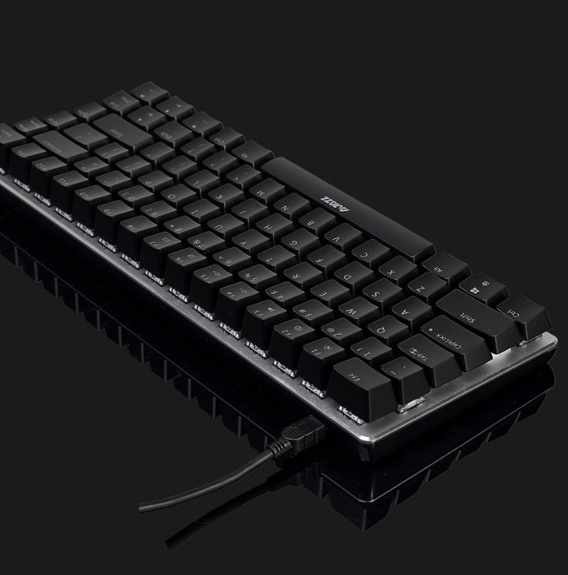 Teclado mecánico negro AK33rgb para juegos, teclado de escritorio para portátil, teclas completas, sin prisas para comer pollo, teclado artefacto