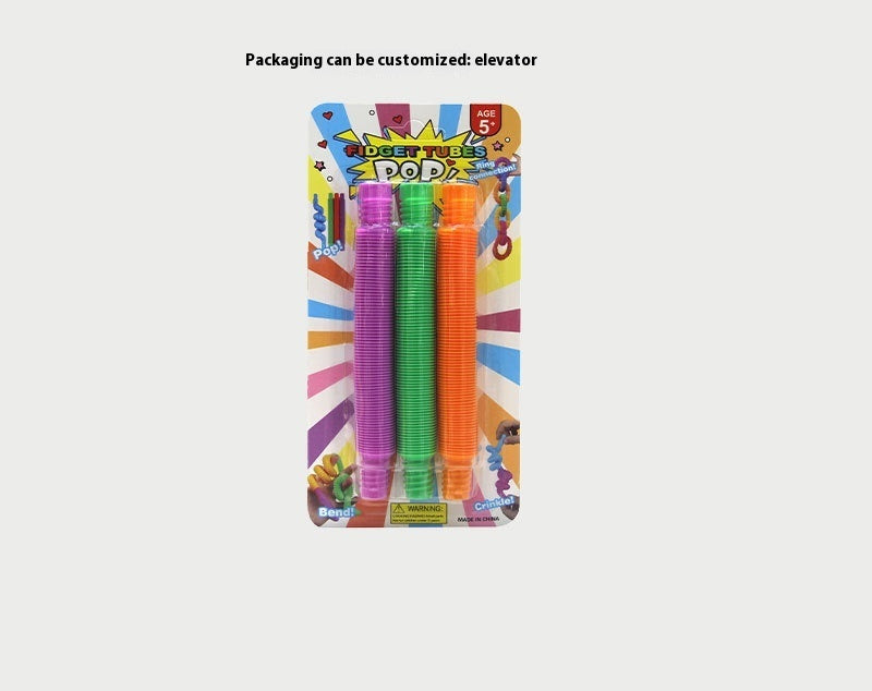 Children's Stretch Decompression Tube PopTube Sensory Toys