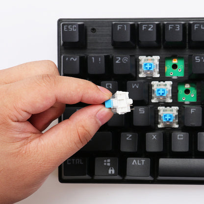 Clavier mécanique de jeu USB filaire à axe remplaçable