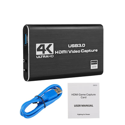 Carte de capture vidéo HDMI Carte de capture Enregistrement d'écran 4K Usb3.0 1080P 60Fps Capture de jeu