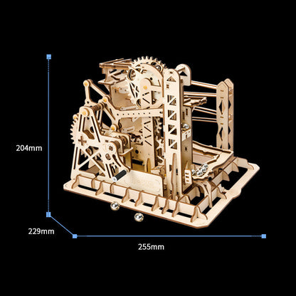 Robotime ROKR Blocs Course de Marbres Labyrinthe Boules Piste DIY 3D Puzzle en Bois Coaster Modèle Kits de Construction Jouets pour Drop Shipping