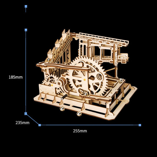 Robotime ROKR Blocs Course de Marbres Labyrinthe Boules Piste DIY 3D Puzzle en Bois Coaster Modèle Kits de Construction Jouets pour Drop Shipping