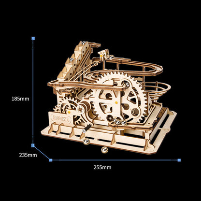 Robotime ROKR Blocs Course de Marbres Labyrinthe Boules Piste DIY 3D Puzzle en Bois Coaster Modèle Kits de Construction Jouets pour Drop Shipping