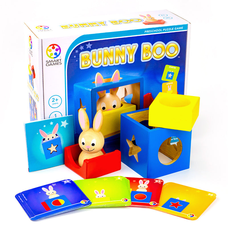 Juego de mesa de iluminación con rompecabezas de caja mágica de conejito, juguete interactivo para padres e hijos de madera