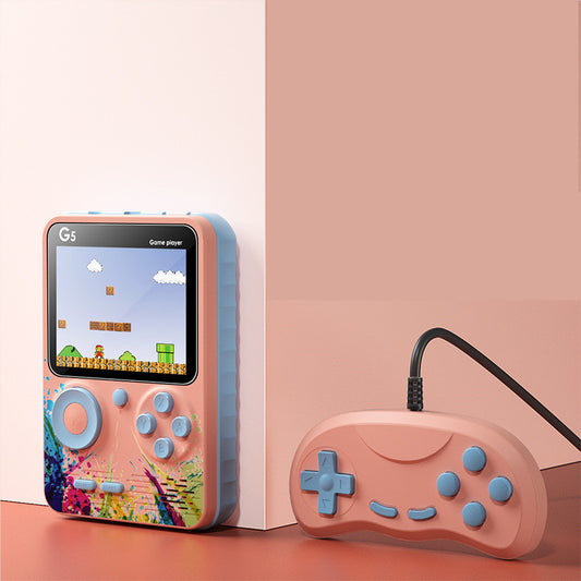 Mini console de jeux vidéo portable rétro avec 500 jeux intégrés, écran LCD 3,0 pouces, lecteur de jeux couleur pour enfants