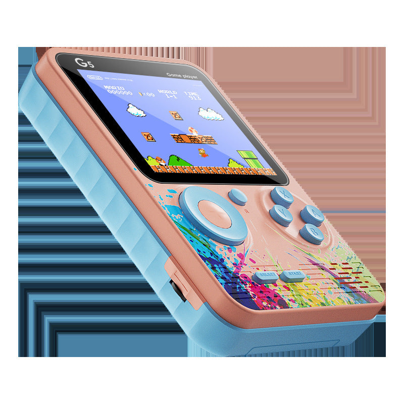 Mini console de jeux vidéo portable rétro avec 500 jeux intégrés, écran LCD 3,0 pouces, lecteur de jeux couleur pour enfants