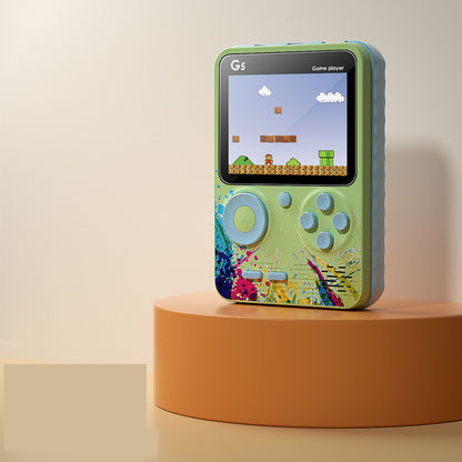 Mini console de jeux vidéo portable rétro avec 500 jeux intégrés, écran LCD 3,0 pouces, lecteur de jeux couleur pour enfants