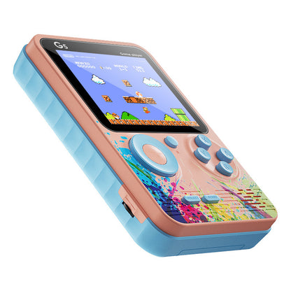 Mini console de jeux vidéo portable rétro avec 500 jeux intégrés, écran LCD 3,0 pouces, lecteur de jeux couleur pour enfants