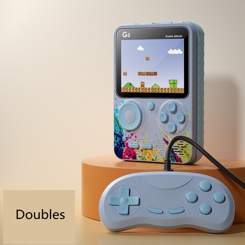 Mini console de jeux vidéo portable rétro avec 500 jeux intégrés, écran LCD 3,0 pouces, lecteur de jeux couleur pour enfants