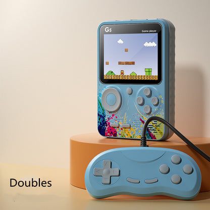 Mini console de jeux vidéo portable rétro avec 500 jeux intégrés, écran LCD 3,0 pouces, lecteur de jeux couleur pour enfants