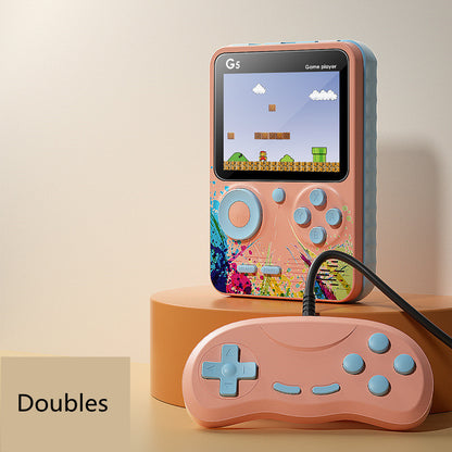 Mini console de jeux vidéo portable rétro avec 500 jeux intégrés, écran LCD 3,0 pouces, lecteur de jeux couleur pour enfants