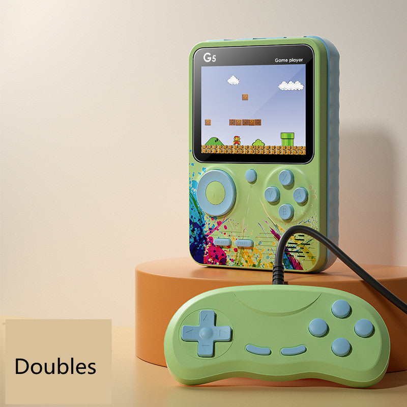 Mini console de jeux vidéo portable rétro avec 500 jeux intégrés, écran LCD 3,0 pouces, lecteur de jeux couleur pour enfants