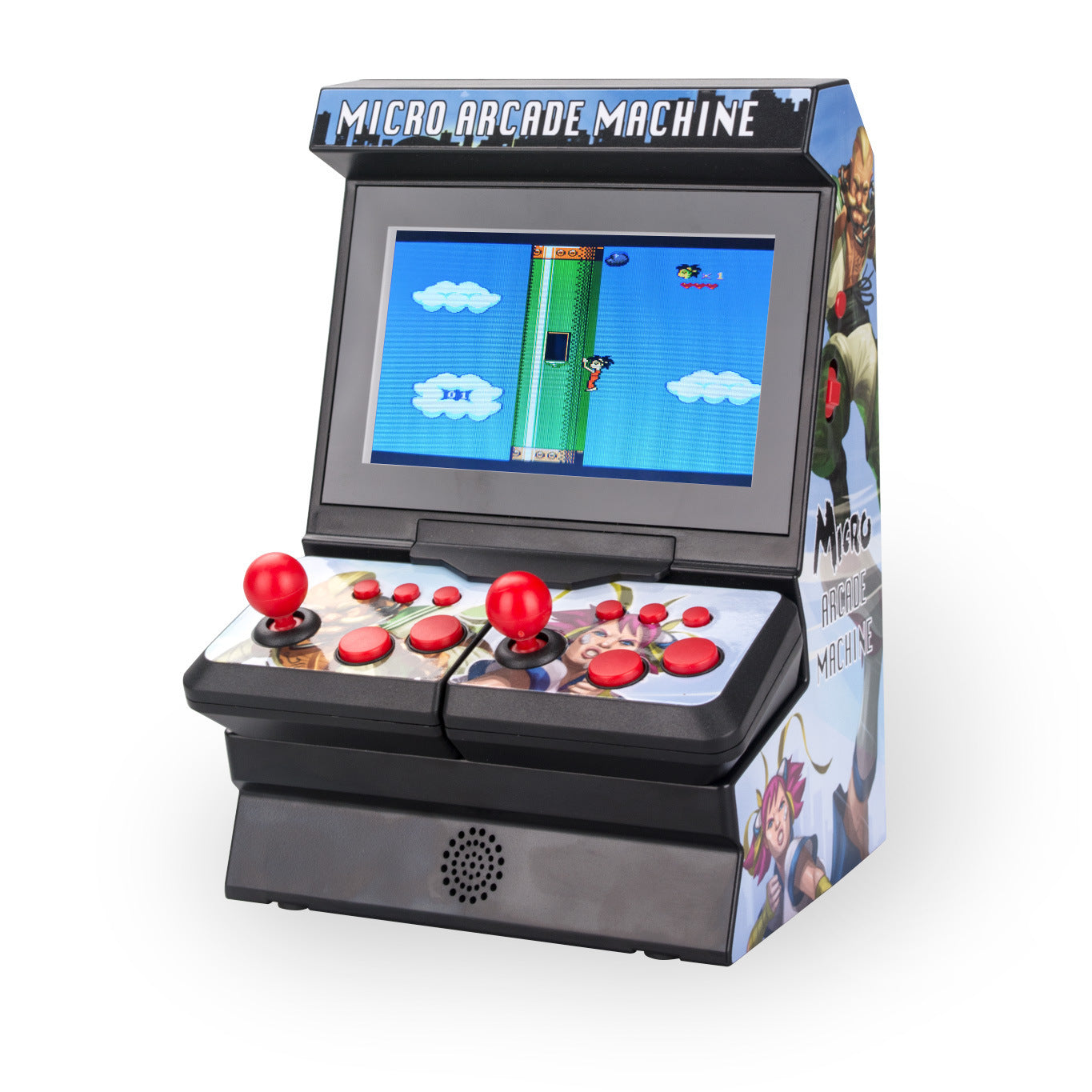 Mini double arcade de jeux double sans fil