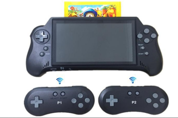 Console de jeu portable sans fil double rouge et blanche