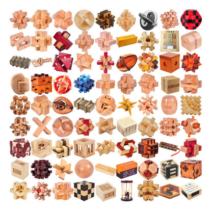 Burr Puzzle Burr Puzzle Full Set Of Classical Mortise Wooden Toys