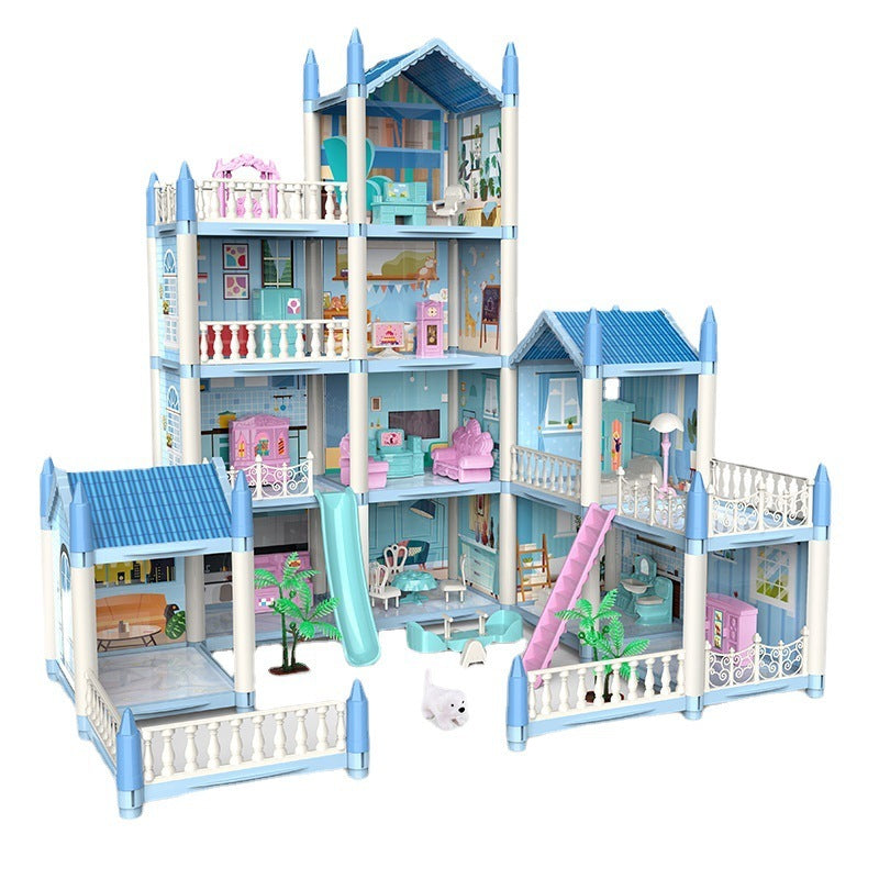 Maison de jeu pour filles, maison de princesse assemblée à faire soi-même, jouets de villa