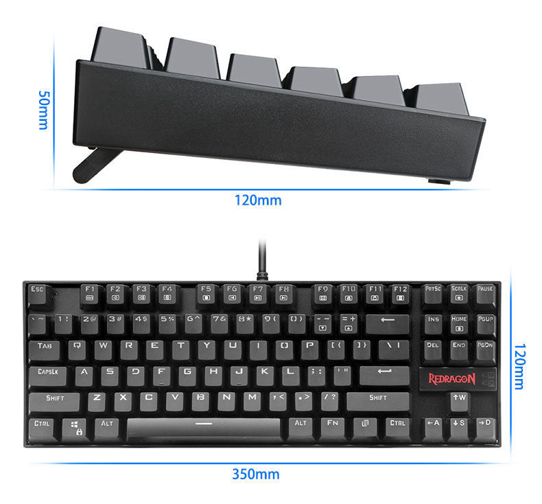 Monochrome Luminous Wired Mechanical E-sports Game Green Axis Keyboard