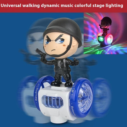 Children's Balance Car Toys With Singing And Walking Rotating Lights