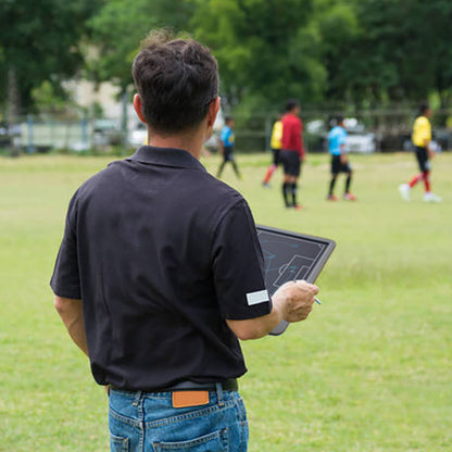 Tablero táctico de fútbol Wicue15 pulgadas, tablero de escritura a mano para entrenamiento de juegos de comando de demostración de tácticas deportivas