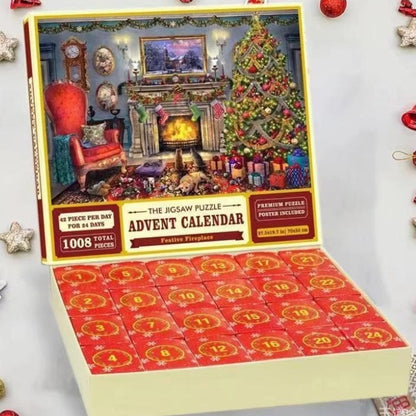 Nouveau puzzle calendrier de l'Avent de Noël de 24 boîtes