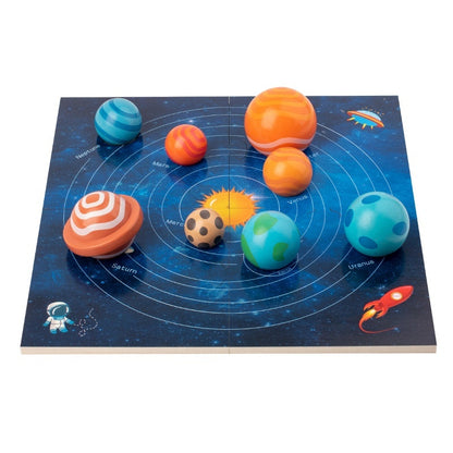 Children's Montessori Early Education Solar System Eight Planets 3D Puzzle Model