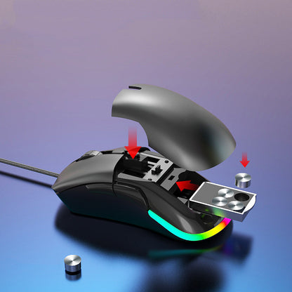 Souris de jeu sans fil filaire creuse M88 Accessoires informatiques pour jeux e-sport