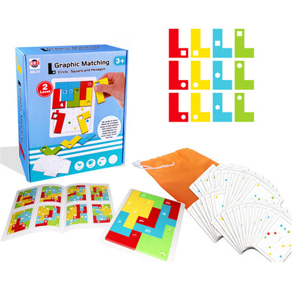 L-shaped Matching Games Logical Thinking Focus