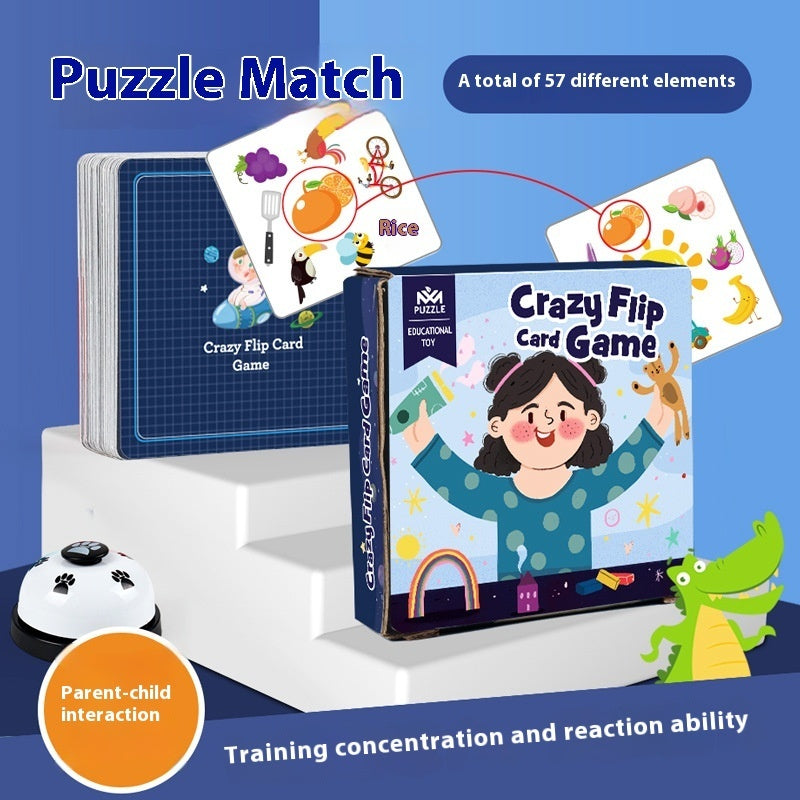 Children's Interactive Match-up Card Animal Pair Card Educational Toys