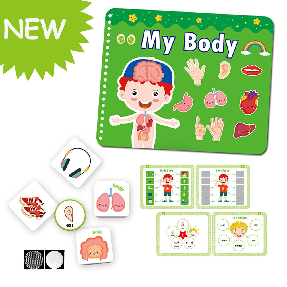 Enlightenment Early Learning Stickers Food Games Flip Book