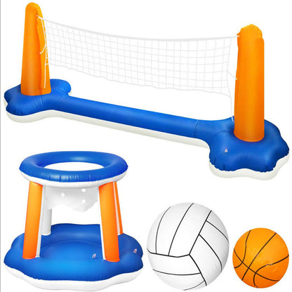 Support de volley-ball aquatique, basket-ball gonflable, piscine, jeux d'eau de plage, ballon de radeau aquatique