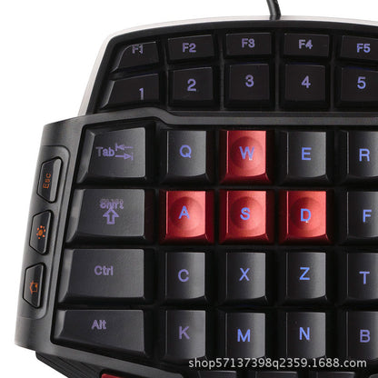 Clavier de compétition électronique de jeu lol professionnel à une main, périphérique de téléphone portable Palm Dota, petit clavier