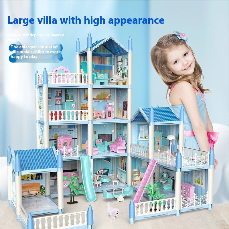 Maison de jeu pour filles, maison de princesse assemblée à faire soi-même, jouets de villa