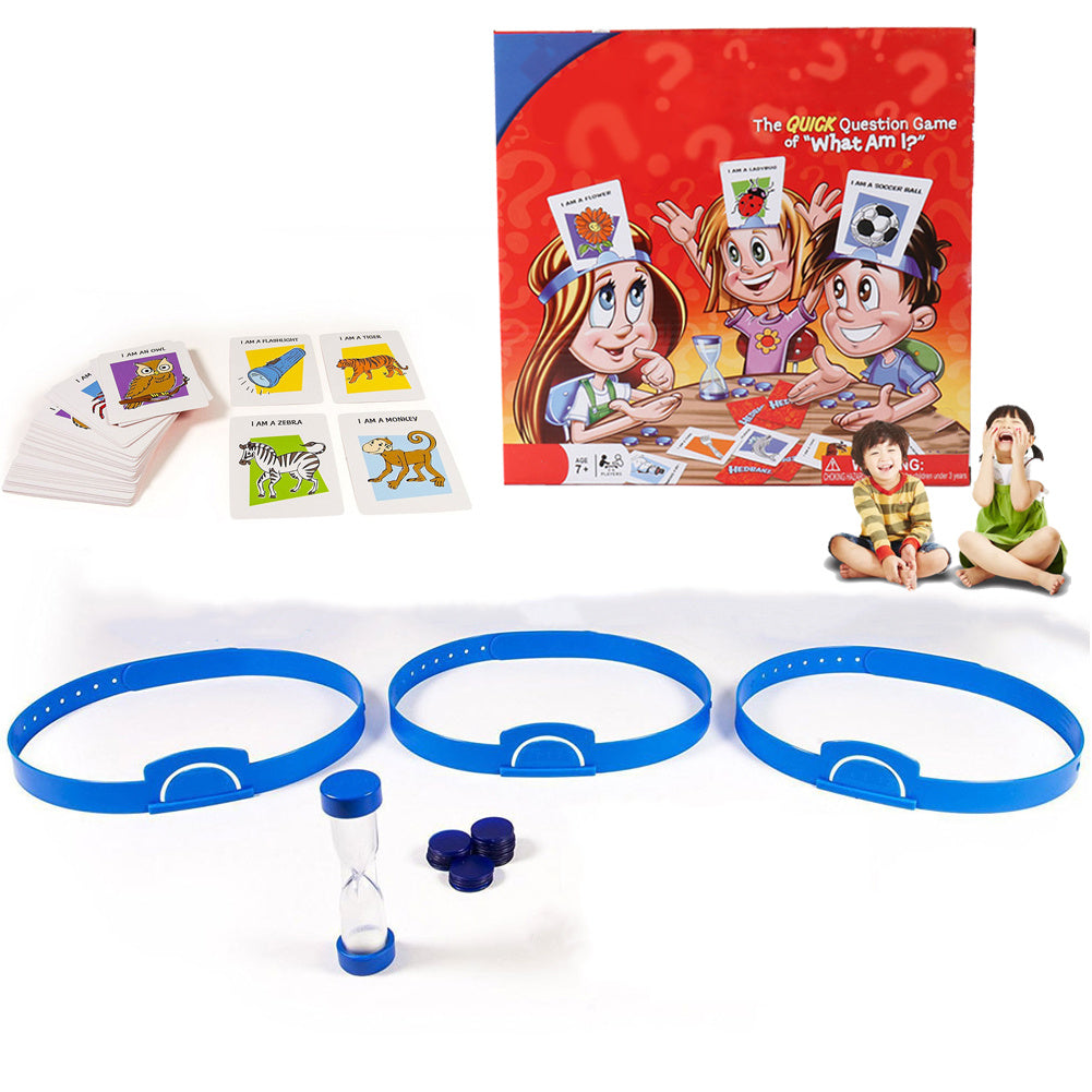 Jeu de société Question rapide sur ce que je suis Cartes Gadgets amusants Jouets fantaisie Enfants Parents Jeux de fête