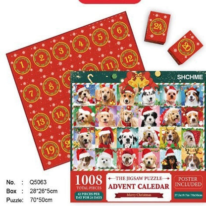 Nouveau puzzle calendrier de l'Avent de Noël de 24 boîtes