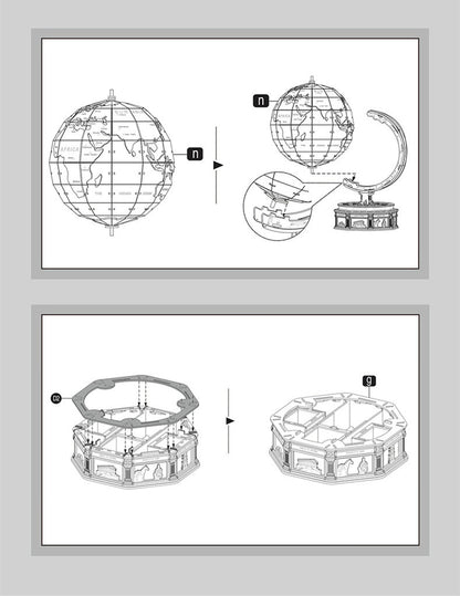 DIY Manual 3D Model Geographic Puzzle Is Difficult