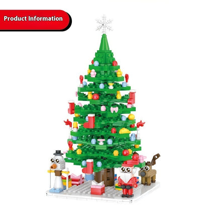 Christmas Tree Countdown Puzzle Assembled Building Block Toys