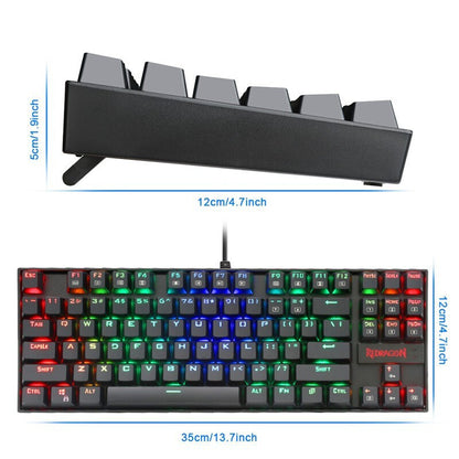 Monochrome Luminous Wired Mechanical E-sports Game Green Axis Keyboard