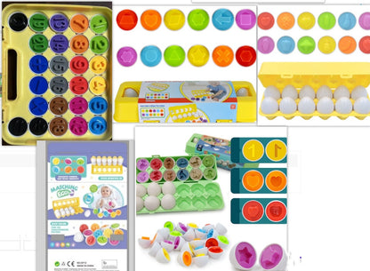 Juguete educativo de aprendizaje para bebés, juguete inteligente con forma de huevo, juegos de combinación de formas, juguetes Montessori, juguetes de huevos para niños