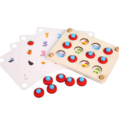 Children's Educational Wooden Memory Game Chess Creative Concentration Training Baby Wooden Toys