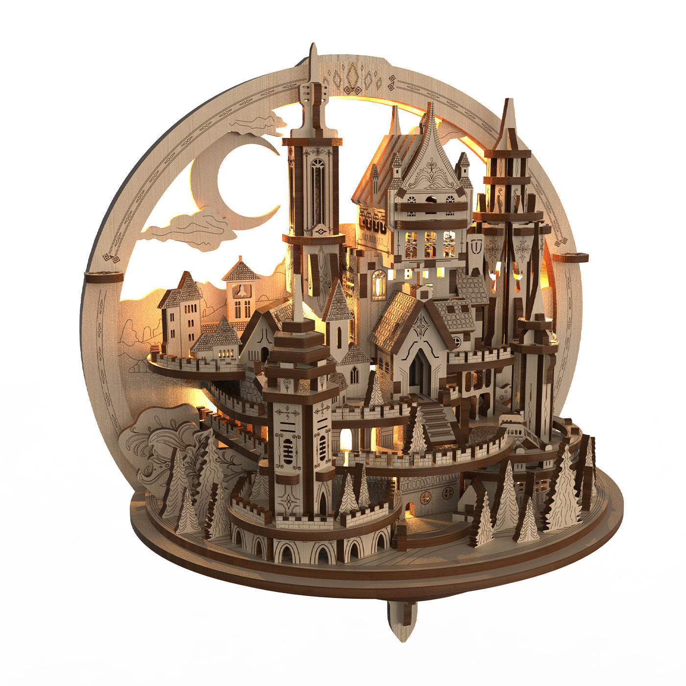 Accueil Mode Simple Wind Whispering Castle Puzzle Jouets 