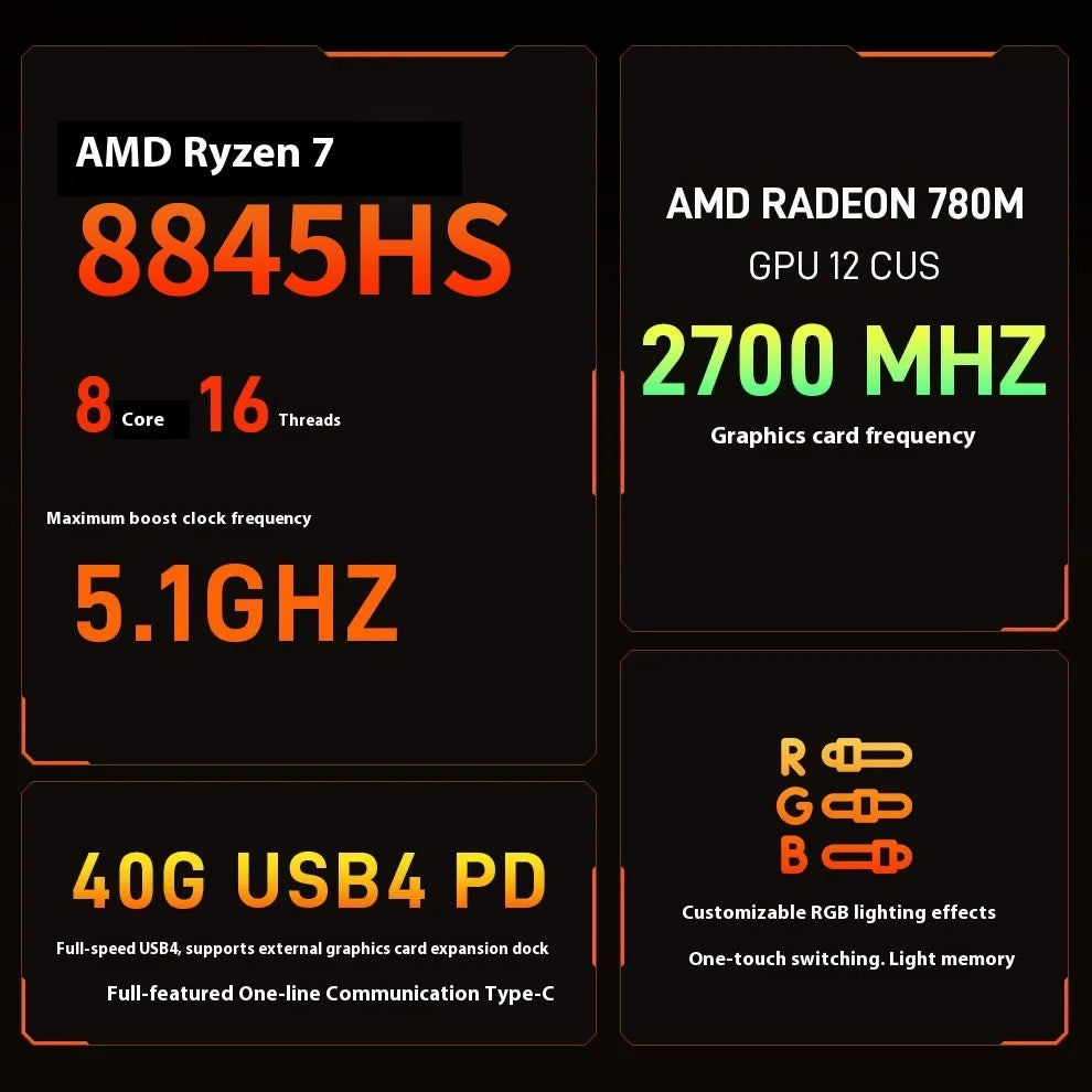 Eight-core Desktop Dual-network High Configuration E-sports Games 4K HD