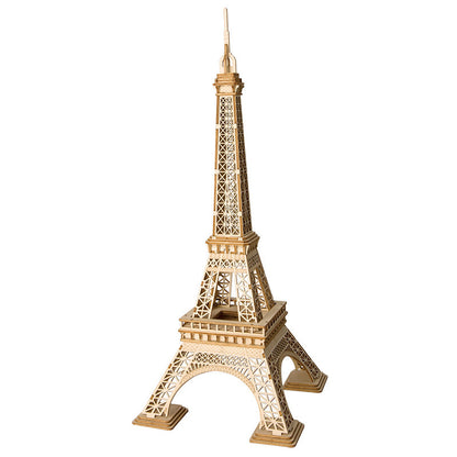 Rompecabezas de madera 3D Robotime Torre Eiffel Modelo de ensamblaje de madera