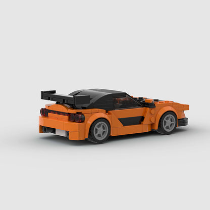 Petites particules Rx7 Sports Car Moc Puzzle assemblé à faire soi-même Blocs de construction Jouets pour enfants