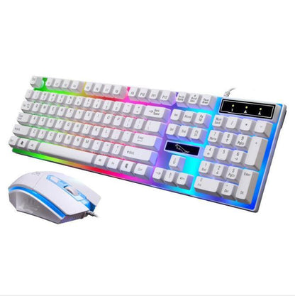 G21 Wired U U Mouse And Keyboard Set Suspended Lighting Mechanical Feel Game Mouse And Keyboard Set