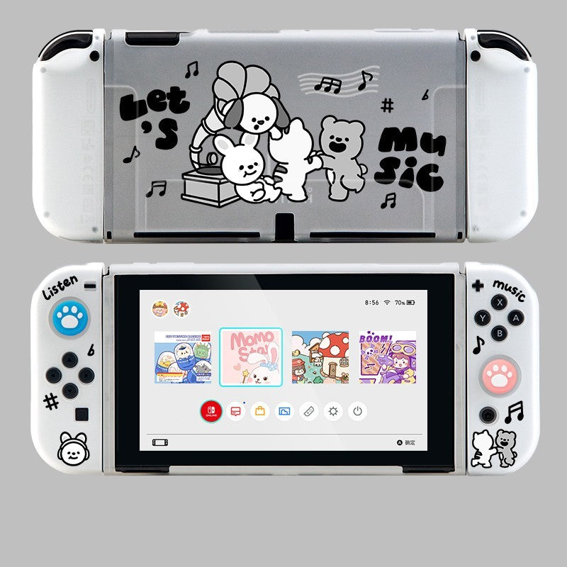 Coque souple en silicone transparente pour console de jeu