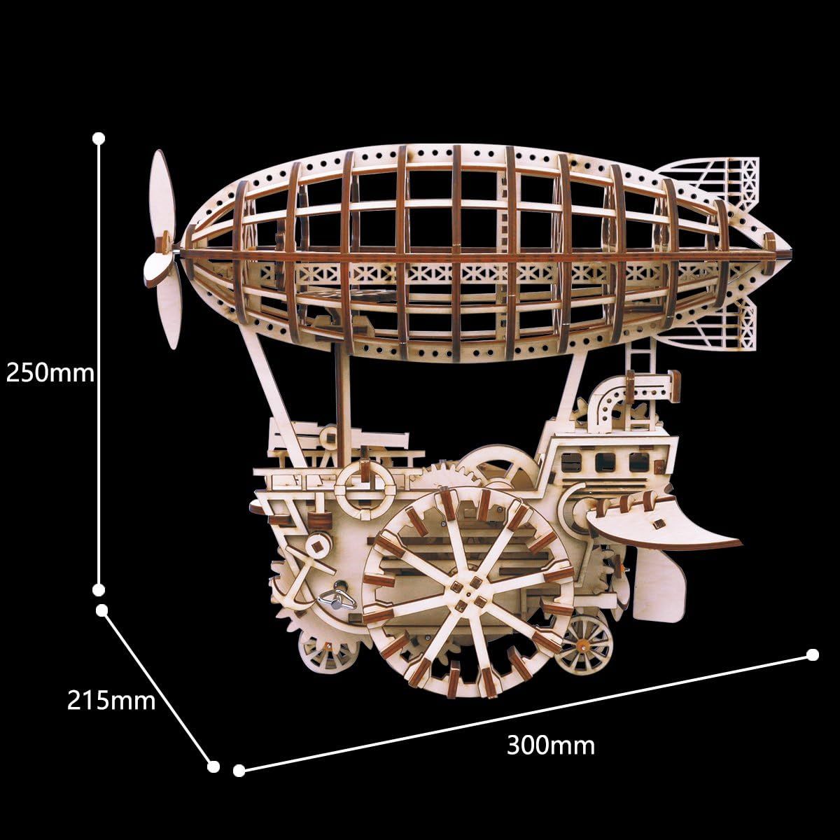 Puzzle 3D en bois pour véhicule aérien ROBOTIME ROKR, kit de modèle découpé au laser, jouets pour enfants LK702